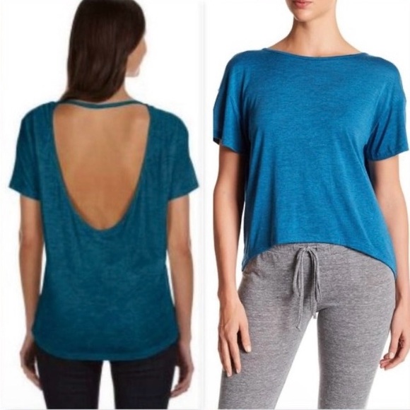 Alternative - Open Back Jersey Top - Heather peacock - Picture 2 of 3